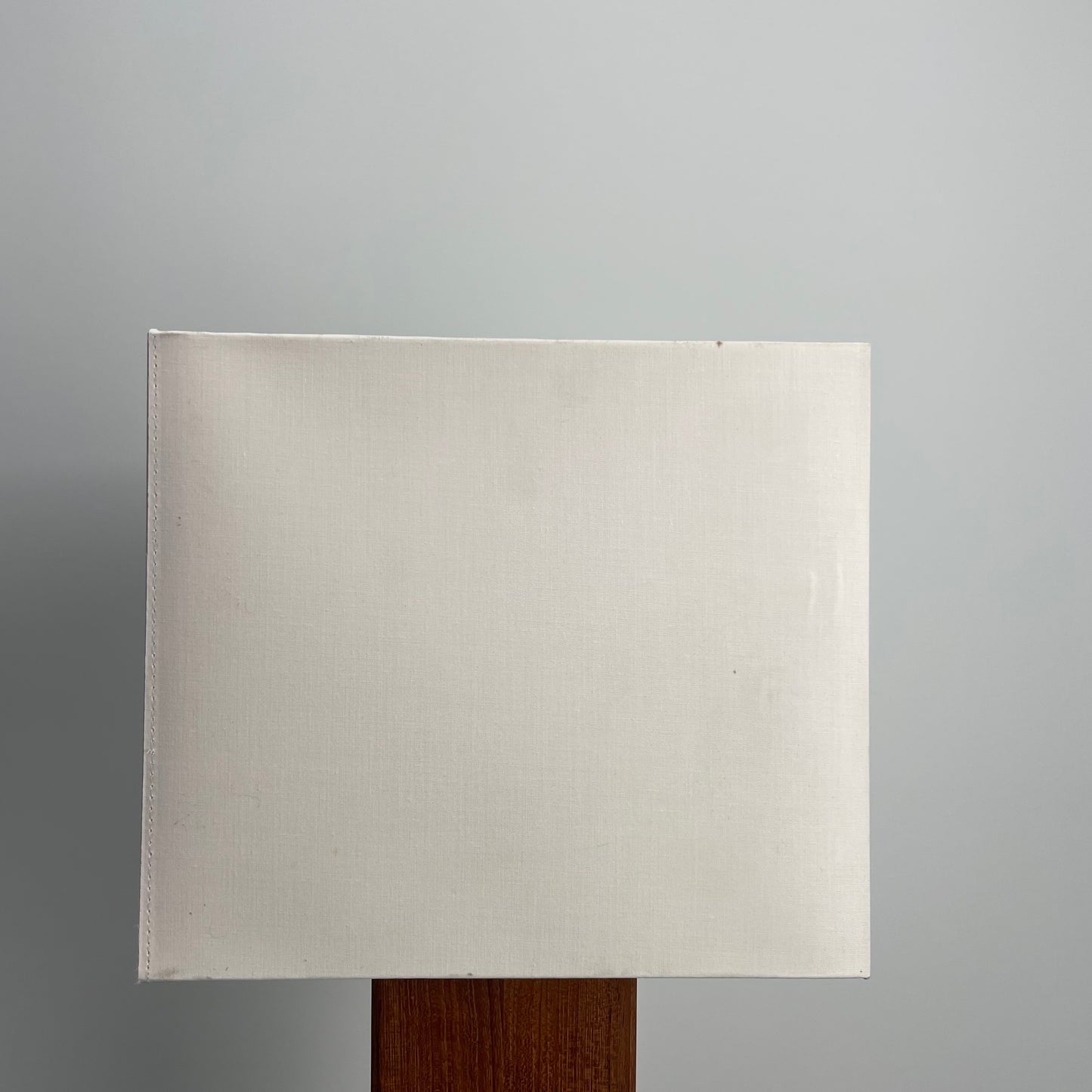 Danish square wooden table lamp from 1960