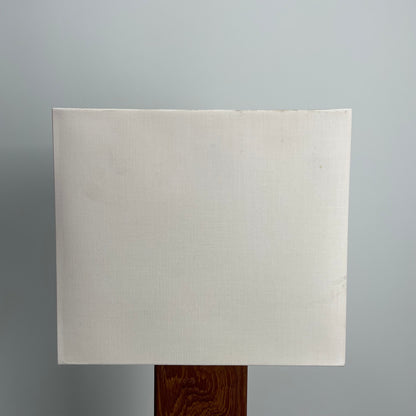 Danish square wooden table lamp from 1960