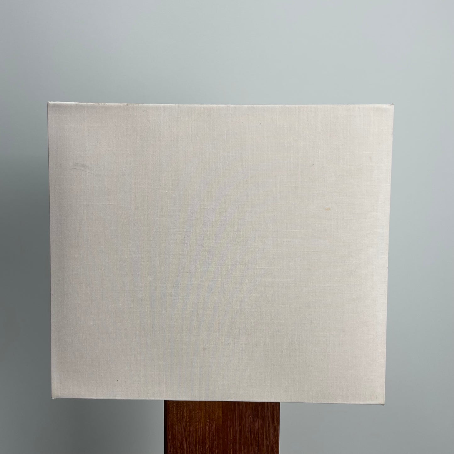 Danish square wooden table lamp from 1960