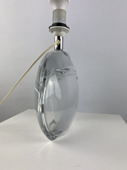 Rare glass table lamp by Peill And Putzler from 1980