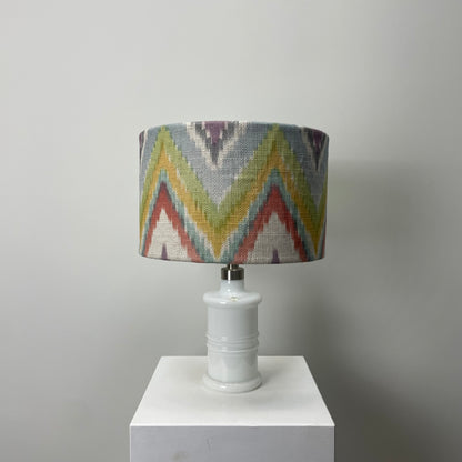Pair of white glass Holmegaard table lamps 1970