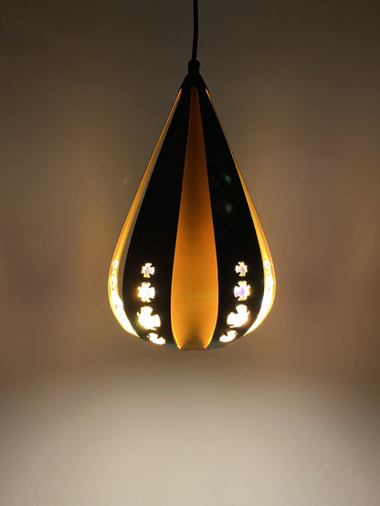 Set of 3 Droplet pendant light by Werner Schou for Coronell Electrical Denmark 1960