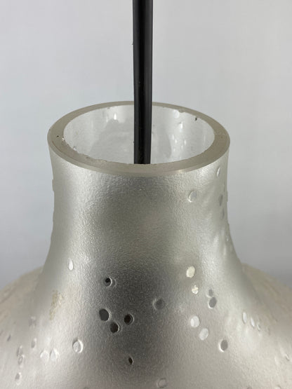 Droplet shaped large pendant light 'Patmos' by Horst Tüselmann for Peill & Putzler