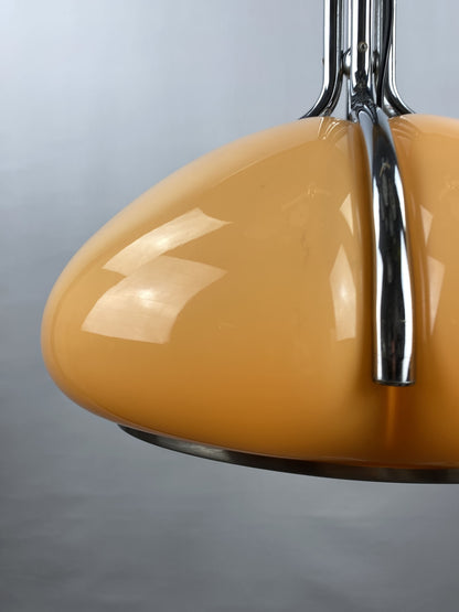 Brown Quadrifoglio pendant lamp designed by Harvey Guzzini for Meblo