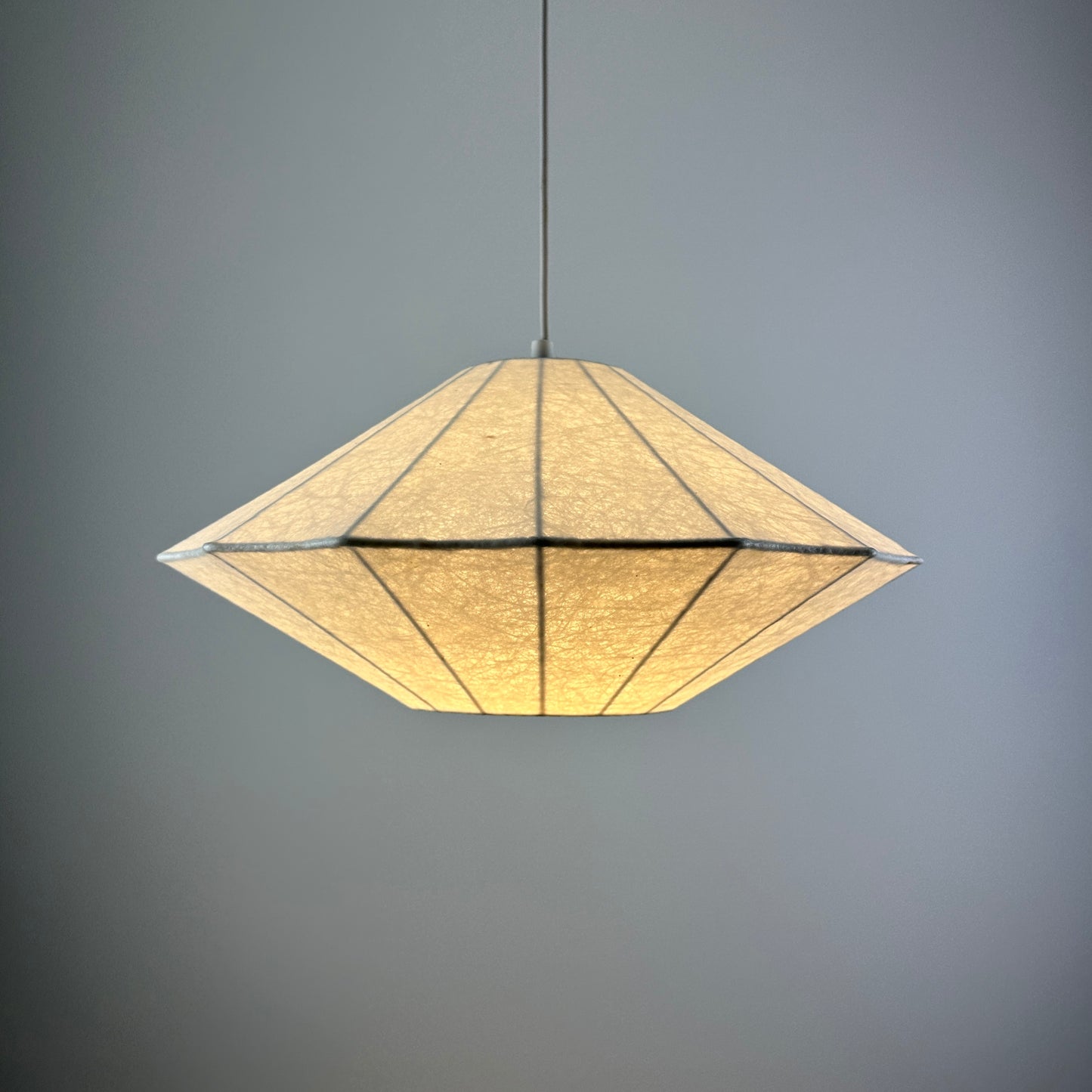 Goldkant Leuchten UFO shaped cocoon pendant light 1970