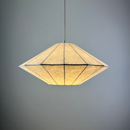 Goldkant Leuchten UFO shaped cocoon pendant light 1970