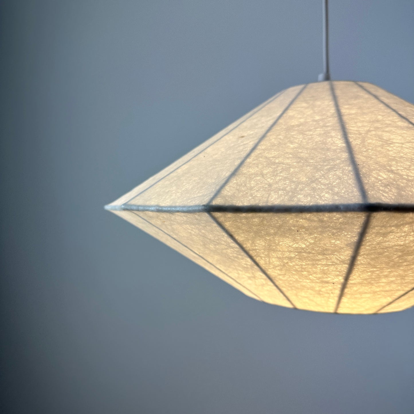 Goldkant Leuchten UFO shaped cocoon pendant light 1970