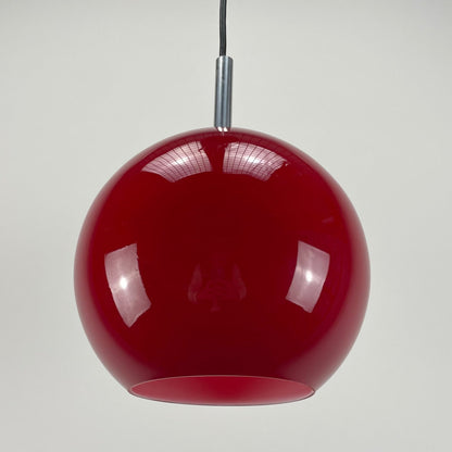 Peill &amp; Putzler globe pendant lamp
1960s opaline glass pendant light
vintage mid-century lighting
Peill &amp; Putzler hanging lamp for sale
opaline glass globe lamp