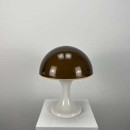 Space age mushroom plexiglass table lamp from Holland 1970