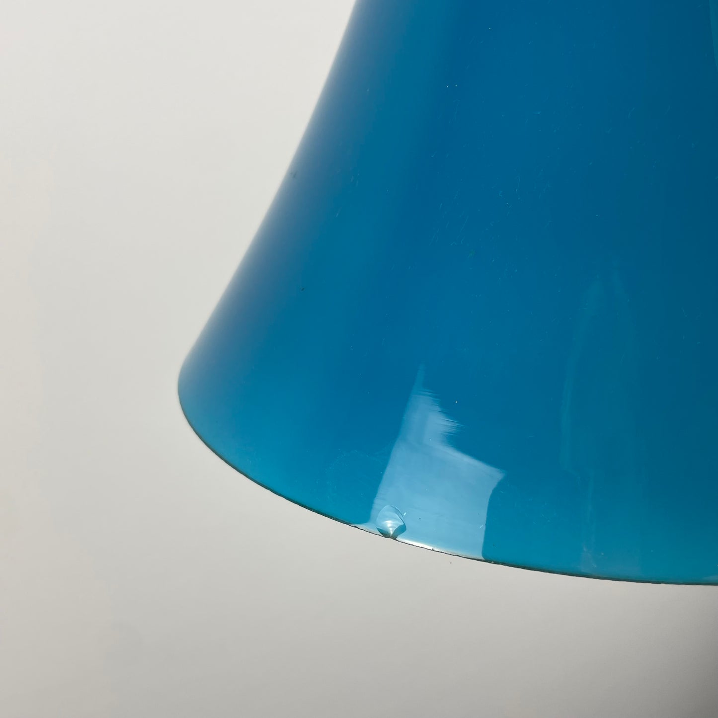 Rare blue glass pendant light TOKYO by Wilhelm Braun-Feldweg for Peill & Putzler 1960