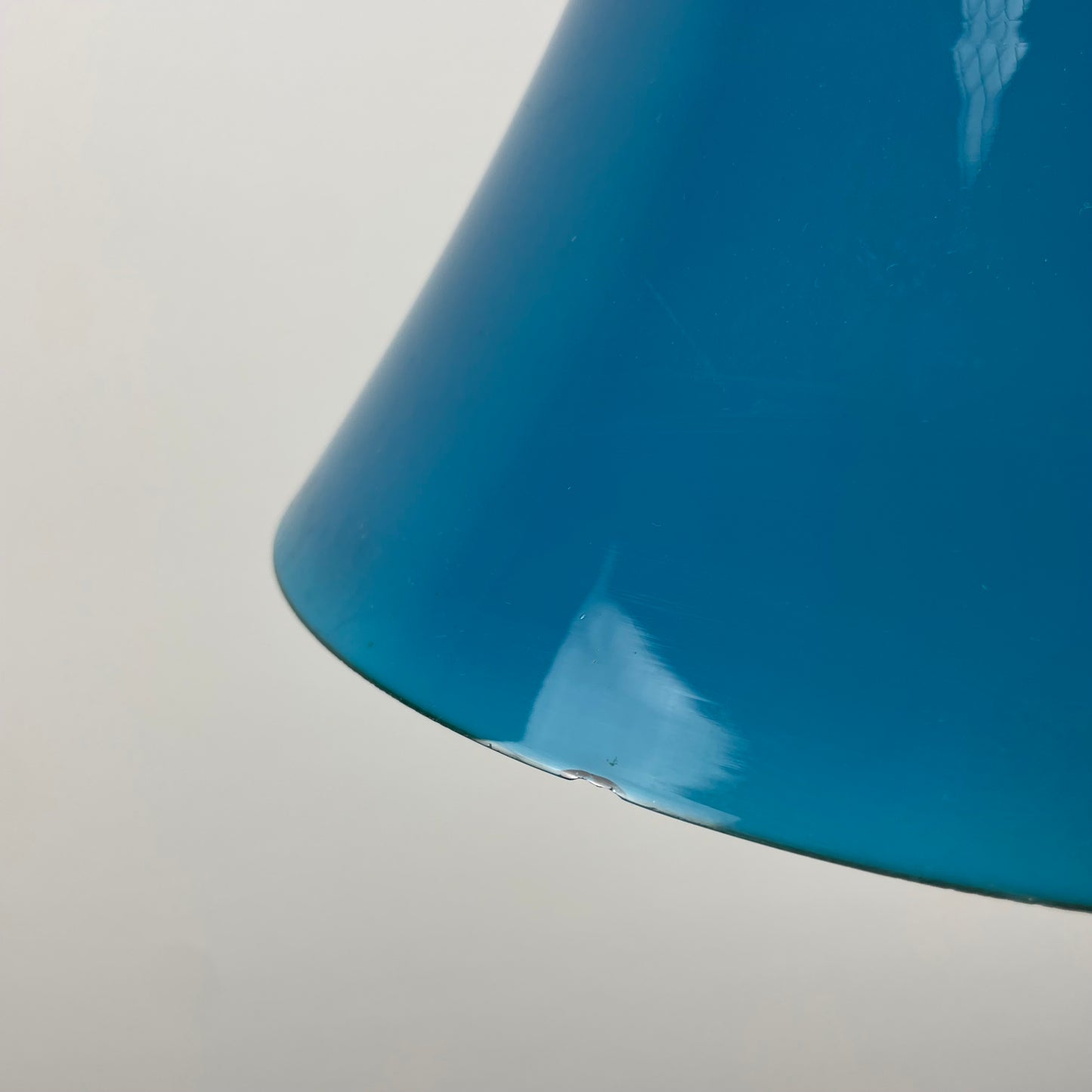 Rare blue glass pendant light TOKYO by Wilhelm Braun-Feldweg for Peill & Putzler 1960