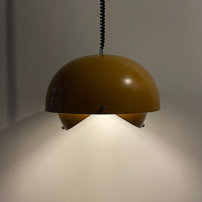 Ocher yellow flowerpot pendant light by Archi Design 1960