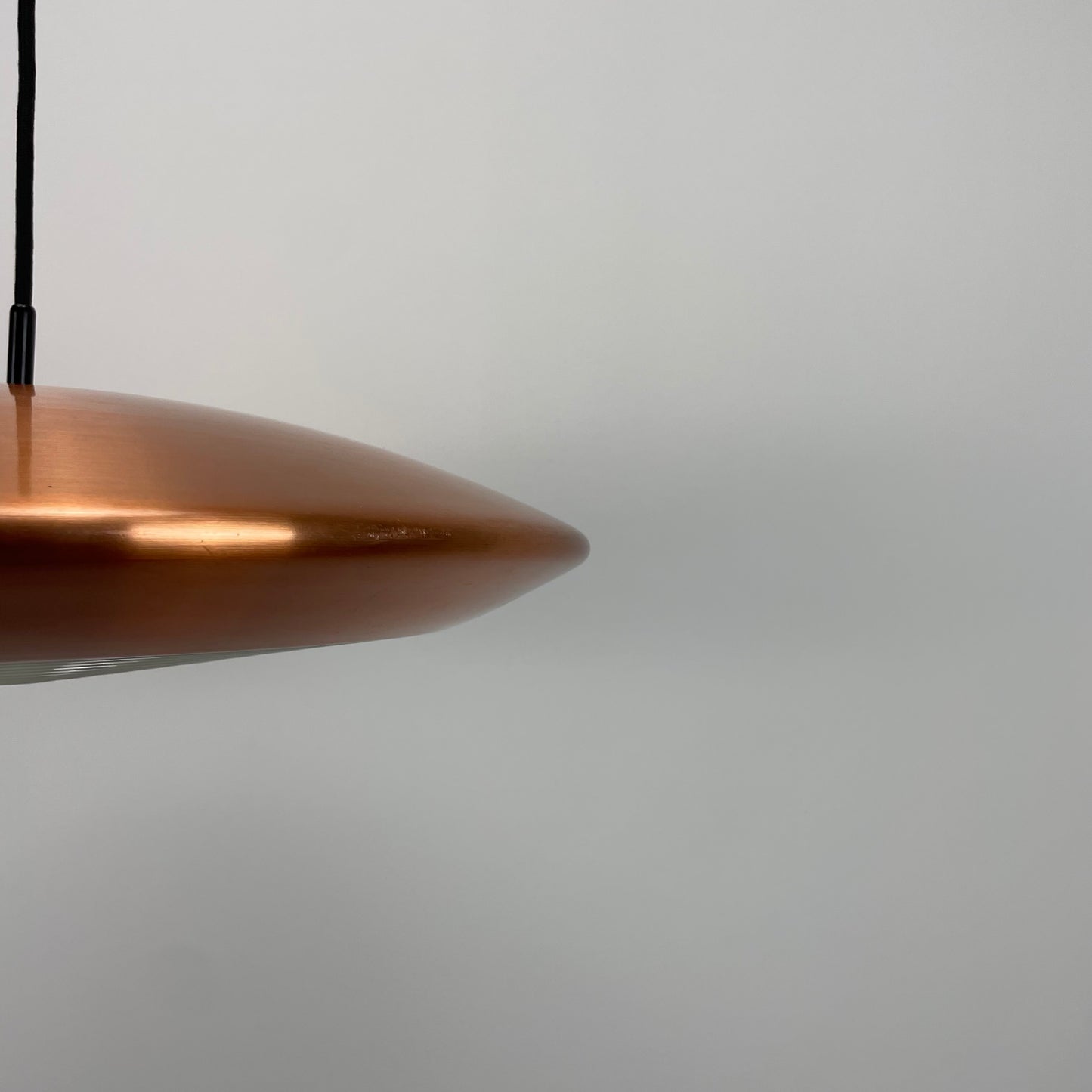 Copper DISKOS pendant lamp by Jo Hammerborg for Fog & Mørup 1960