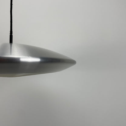 1 of 2 Silver DISKOS pendant lamp by Jo Hammerborg for Fog & Mørup 1960