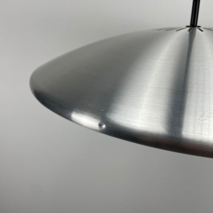 1 of 2 Silver DISKOS pendant lamp by Jo Hammerborg for Fog & Mørup 1960