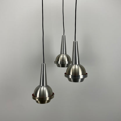 Cascade UFO pendant light made by VEB Metalldrücker Halle Germany 1970