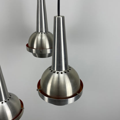 Cascade UFO pendant light made by VEB Metalldrücker Halle Germany 1970