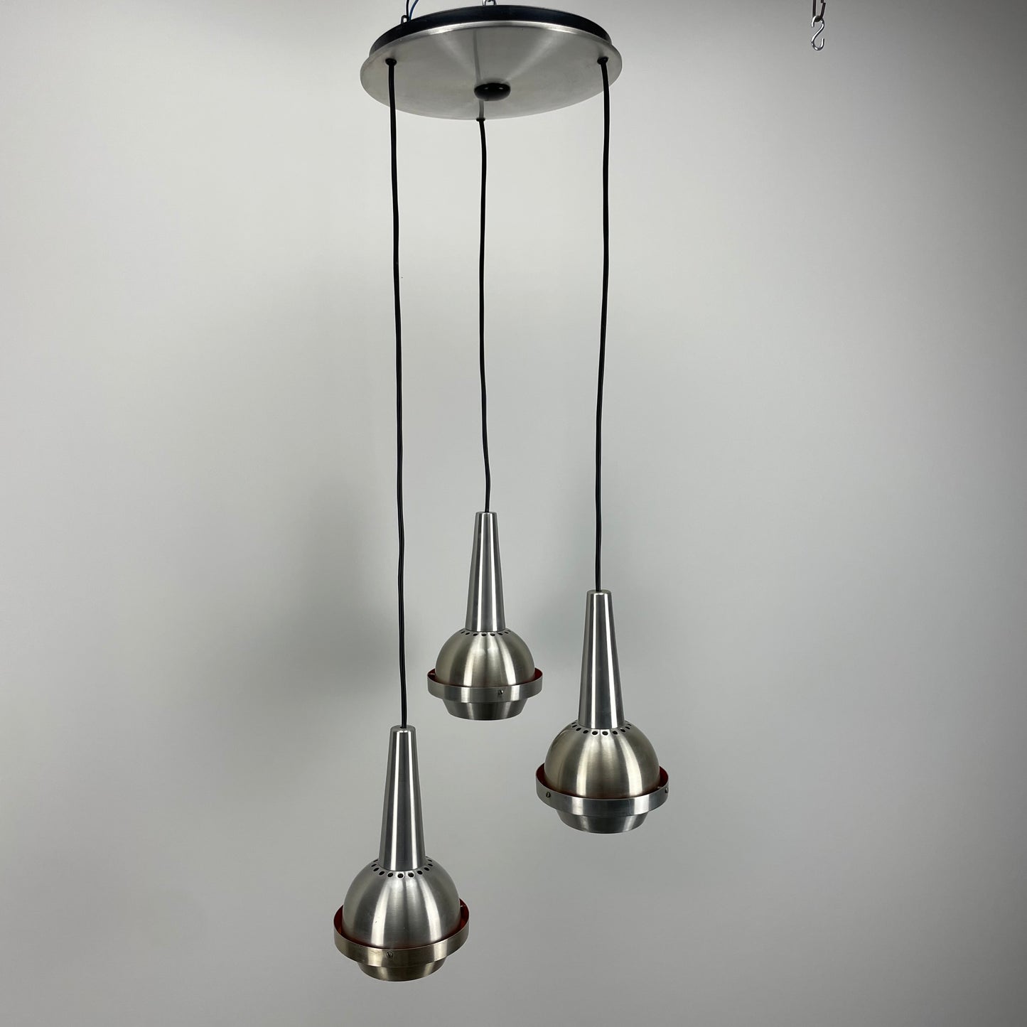 Cascade UFO pendant light made by VEB Metalldrücker Halle Germany 1970