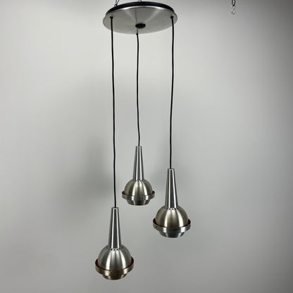 Cascade UFO pendant light made by VEB Metalldrücker Halle Germany 1970