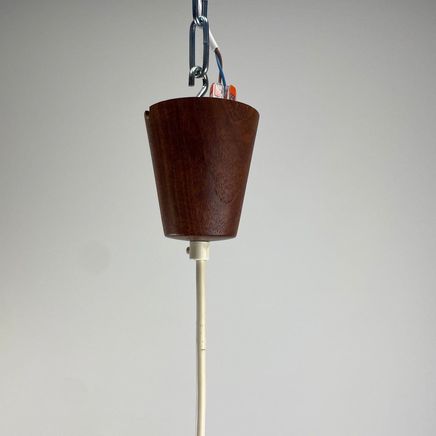 Frosted white glass pendant lamp by Holmegaard, 1960