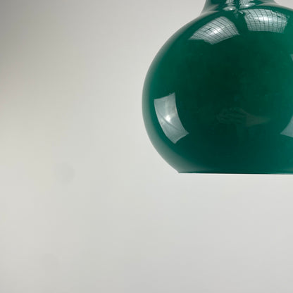 Rare droplet shaped galaxy green pendant lamp by Peill and putzler 1960