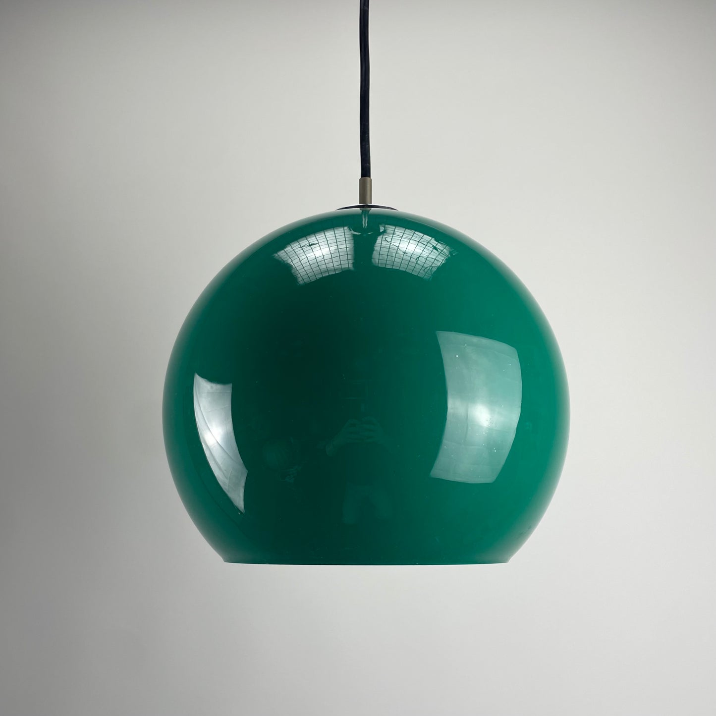 Galaxy green glass pendant lamp by Peill and Putzler 1960