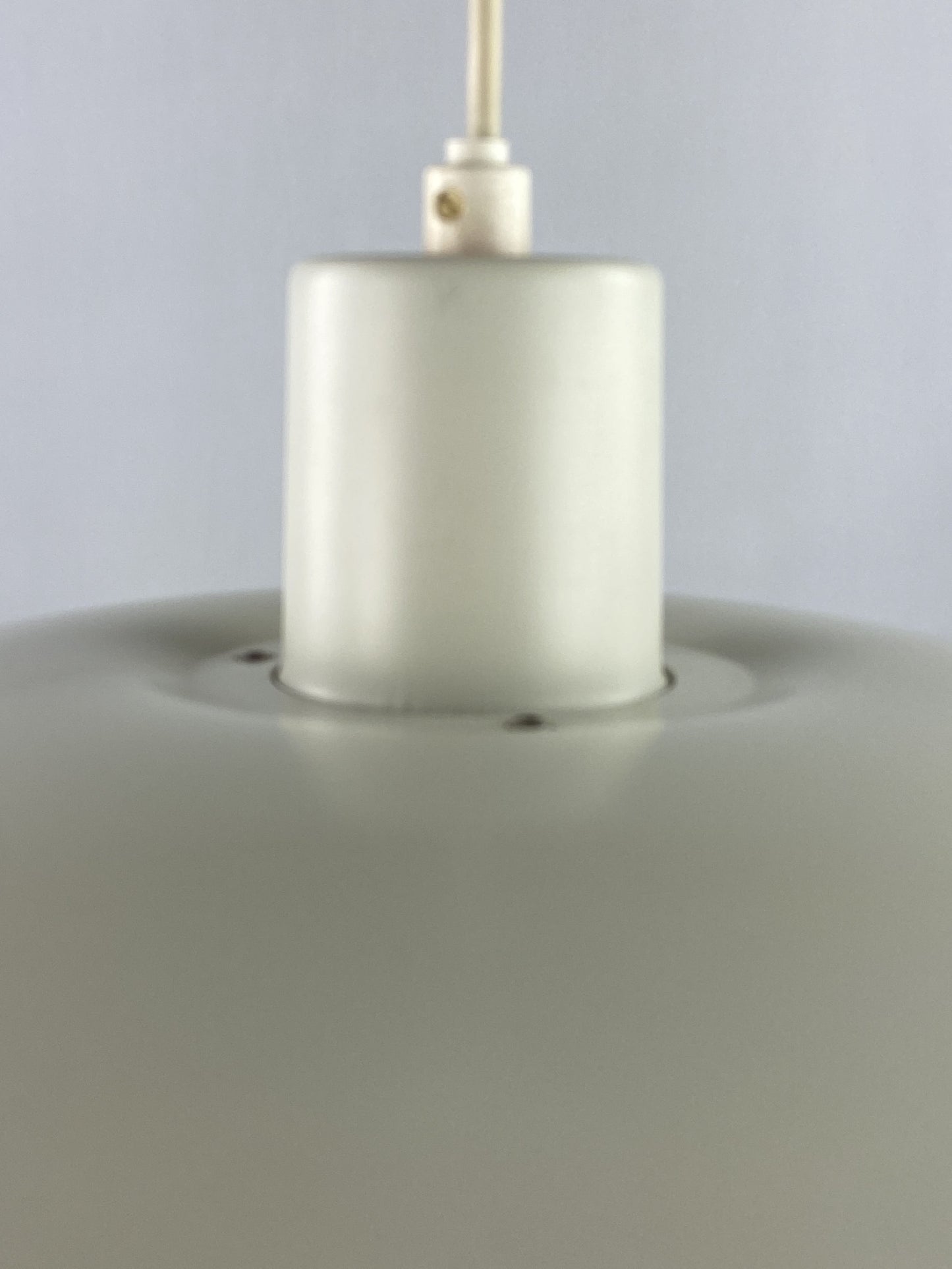 Vintage white and orange PH 4/3 pendant light by Poul Henningsen for Louis Poulsen