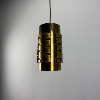 Simplistic copper pendant lamp by Svend Aage Holm Sørensen 1960