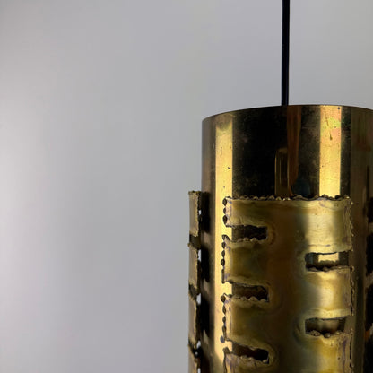 Simplistic copper pendant lamp by Svend Aage Holm Sørensen 1960
