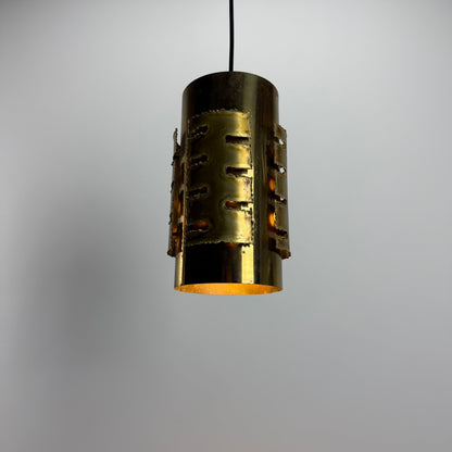 Simplistic copper pendant lamp by Svend Aage Holm Sørensen 1960