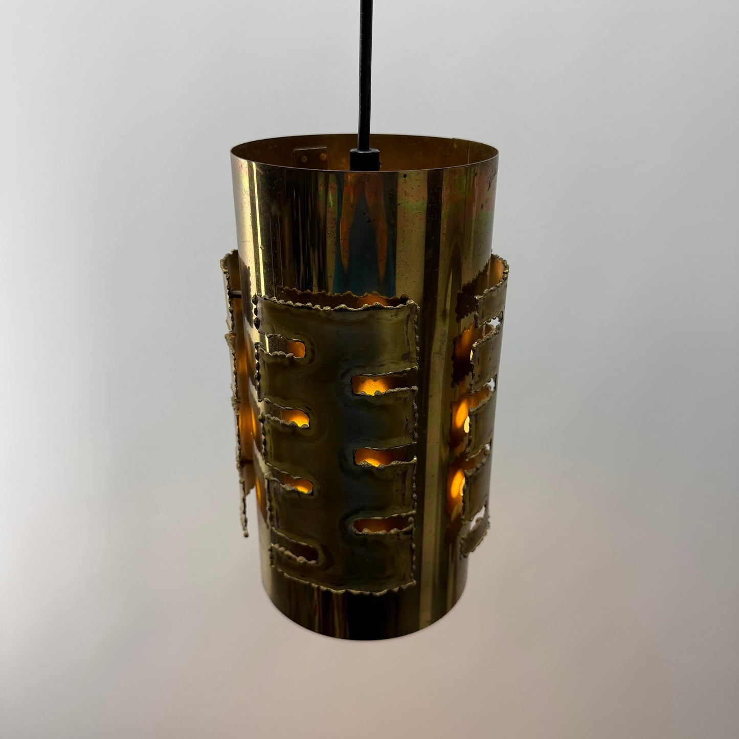 Simplistic copper pendant lamp by Svend Aage Holm Sørensen 1960
