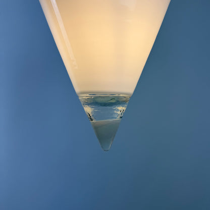 Glass pendant lamp by LEUCOS 1960