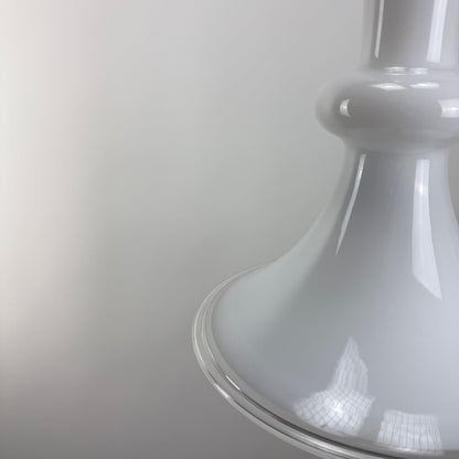 Witchhat shaped glass pendant lamp ETUDE by Michael Bang for Holmegaard 1970