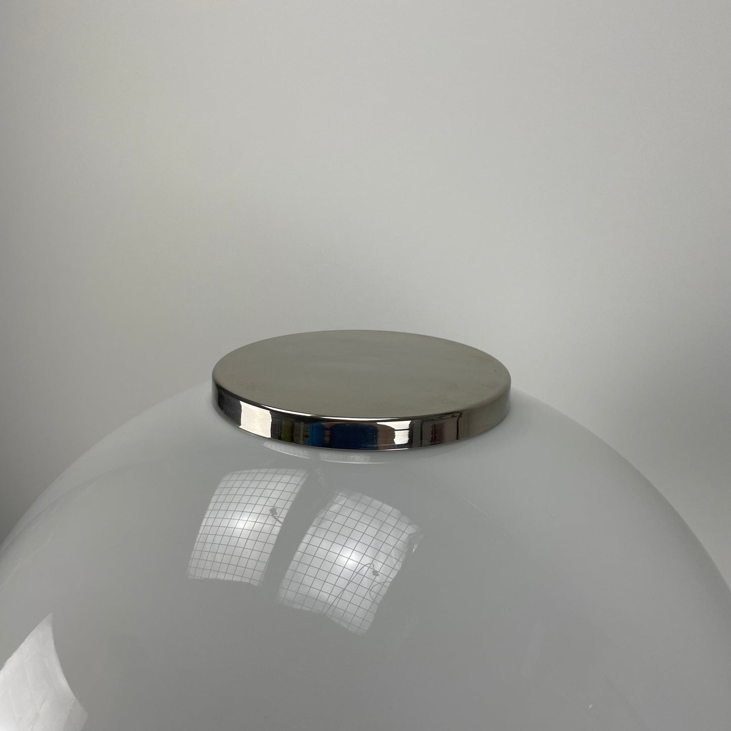 Chrome and plexiglass dome table or desklight by Beisl Leuchten 1970