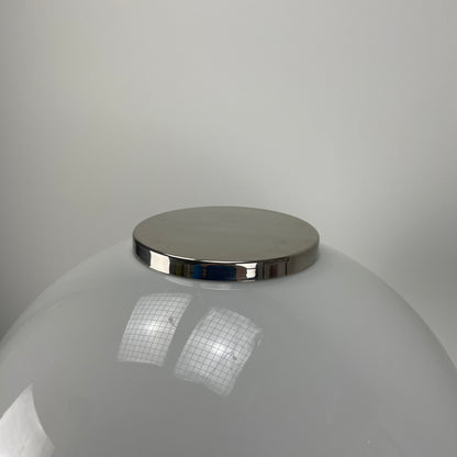 Chrome and plexiglass dome table or desklight by Beisl Leuchten 1970