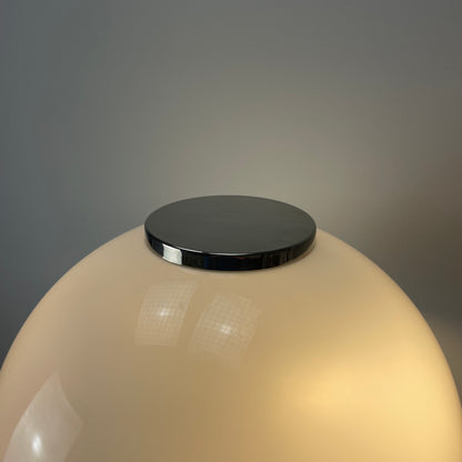 Chrome and plexiglass dome table or desklight by Beisl Leuchten 1970