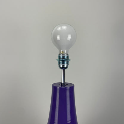 Purple metal floor and ceiling light from Holland 1970