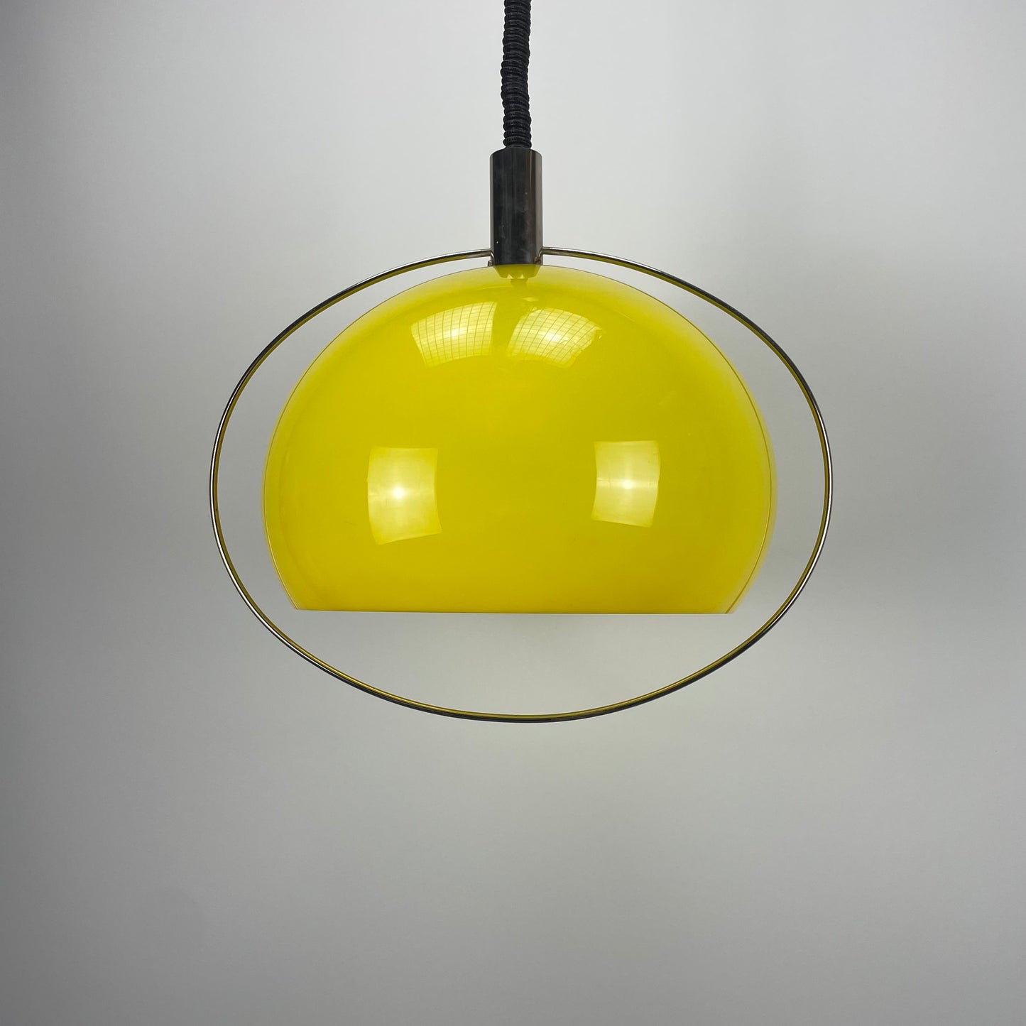 Plexiglass pendant light by TEMDE Leuchten, Germany 1960