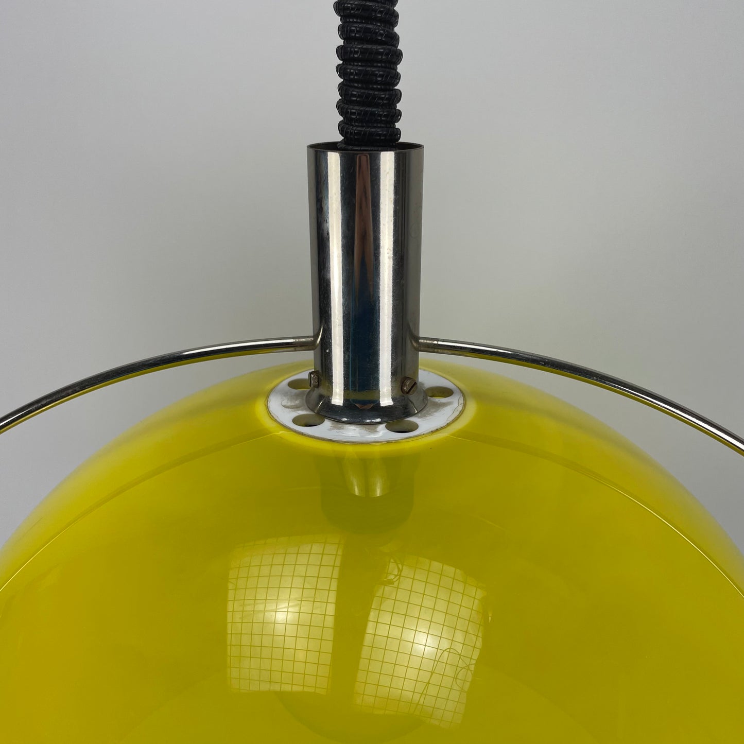 Plexiglass pendant light by TEMDE Leuchten, Germany 1960