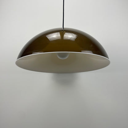 Large plexiglass pendant light by Elio Martinelli for Artimeta 1960