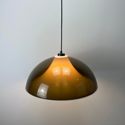 Large plexiglass pendant light by Elio Martinelli for Artimeta 1960