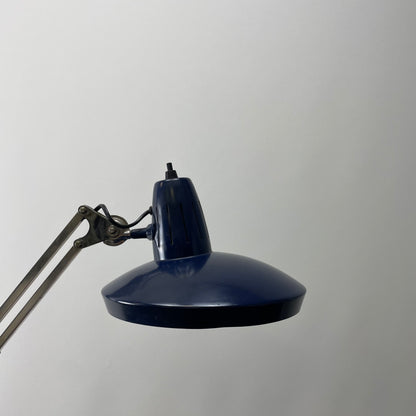 Blue desk light '67 G De Luxe' by Fase Madrid, Spain 1970