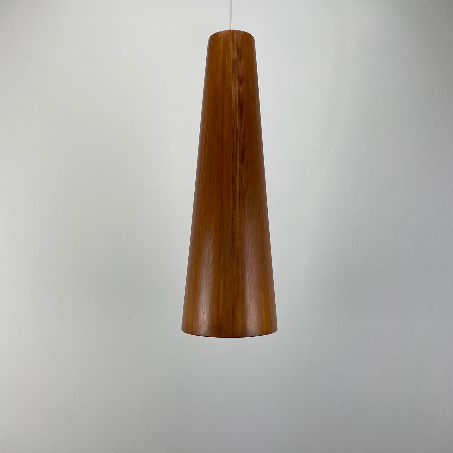 Pine wood pendant light by Jøgen Wolf for Torben Ørskov 1950