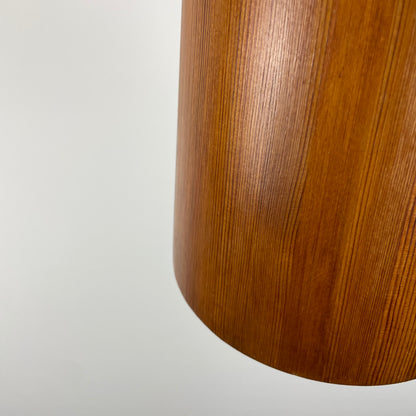 Pine wood pendant light by Jøgen Wolf for Torben Ørskov 1950