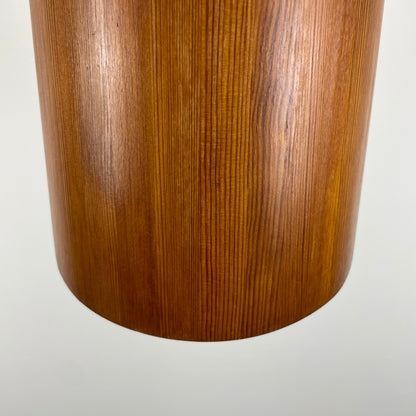 Pine wood pendant light by Jøgen Wolf for Torben Ørskov 1950