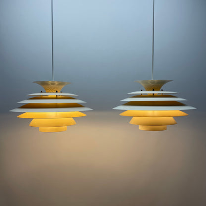 Danish GRANNY pendant lamps
1970s Design Light fixtures
Inspired by Poul Henningsen PH5
Louis Poulsen style lighting
Scandinavian tiered shade lamps
Mid-century modern pendants
Vintage Danish ceiling lamps
Retro cozy lighting design
Timeless Scandinavian craftsmanship
Quality Danish design home decor