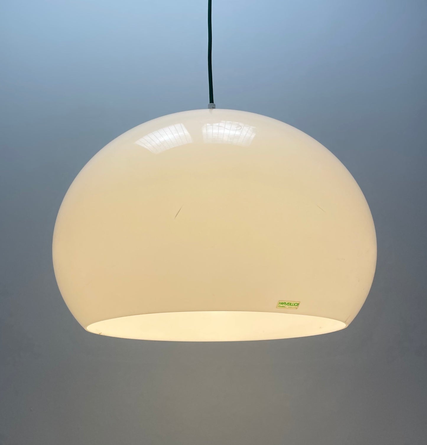 White JOLLY pendant lamp by Luigi Massoni for iGuzzini 1970