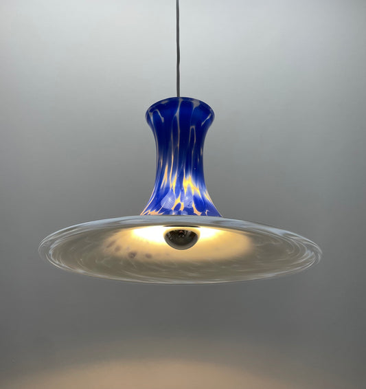 Michael Bang Mandarin pendant
Holmegaard glass ceiling lamp
Danish opaline glass lamp
Rare blue cloudy lamp
Pink cloudy glass pendant
Scandinavian minimalist lighting
1980s Danish glass design
Vintage Holmegaard lamp
Royal Copenhagen lighting
Timeless Danish craftsmanship
