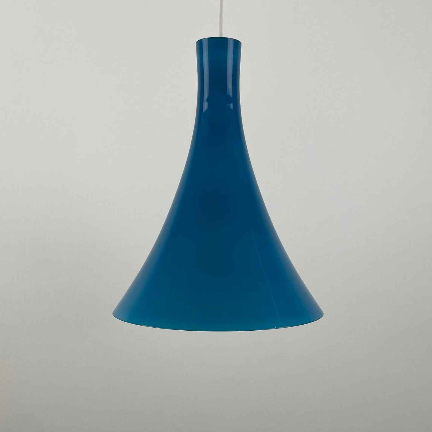 Rare blue glass pendant light TOKYO by Wilhelm Braun-Feldweg for Peill & Putzler 1960