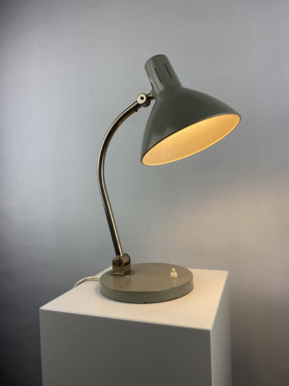 Grey desk light by H. Busquet for hala zeist from the 1960's